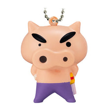 Cargar imagen en el visor de la galería, 新箱識 🌟 9月新貨🌟 現貨 扭蛋 行版 BANDAI 蠟筆小新按壓公仔吊飾 一套4隻 小新 小白 左衛門 屎忽 屁股