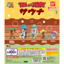 Load image into Gallery viewer, 新箱識 🌟 9月新貨🌟 現貨 扭蛋 行版 BANDAI TOM AND JERRY 桑拿公仔 一套5隻 湯姆貓與傑利鼠 史派克 Spike 傑利的大表哥 傑利的二表哥