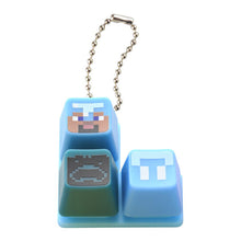 將圖片載入圖庫檢視器 新箱識 🌟6月新貨🌟 現貨 行版 全新 扭蛋 BANDAI MINECRAFT 色彩鍵盤按鈕吊飾 一套4款