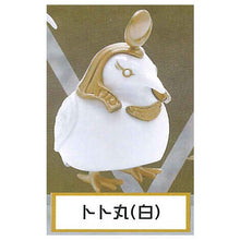 Cargar imagen en el visor de la galería, 新箱識 現貨 日版 扭蛋 SO-TA 電腦大工 古代之神 降臨 Thoth Ra 埃及 神 第3彈 動物 鳥類 雀仔 鳥 黑 白 Egyptian God 2.トト丸 白