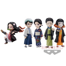 Load image into Gallery viewer, New box knowledge version scenery box egg WCF set of 5 Demon Slayer Asakusa knitted Kamado Nezuko Tamashi Miss Yushiro