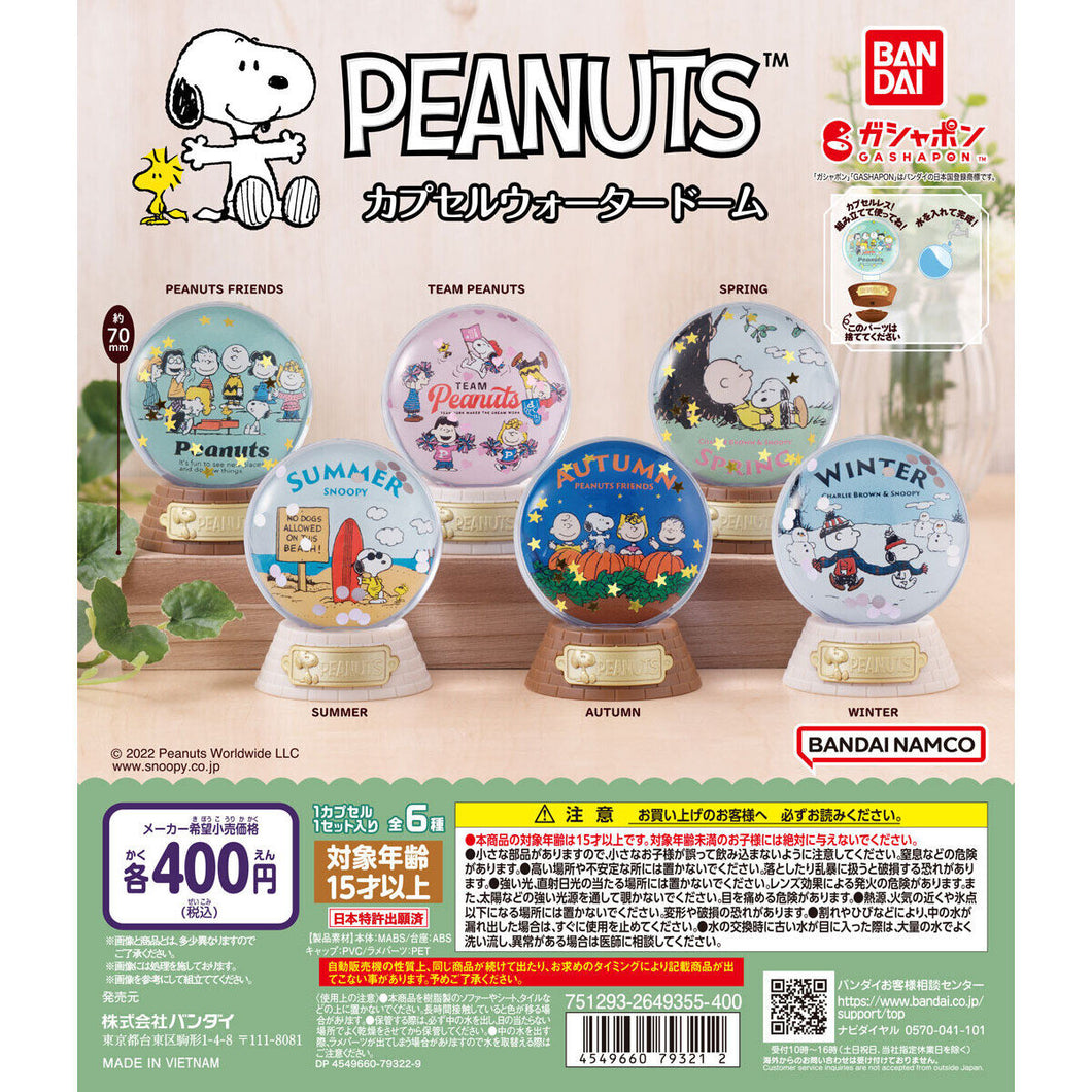 新箱識 🌟12月新貨🌟 現貨 行版 Bandai Snoopy 史努比扭蛋水晶球 一套6款 史露比 史奴比
