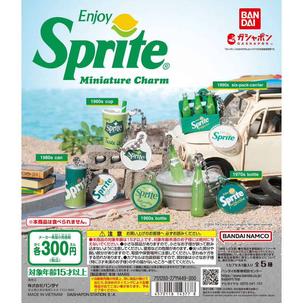 新箱識 🌟 11月新貨🌟  現貨 行版 扭蛋 BANDAI 雪碧微型吊飾  一套5款 Sprite
