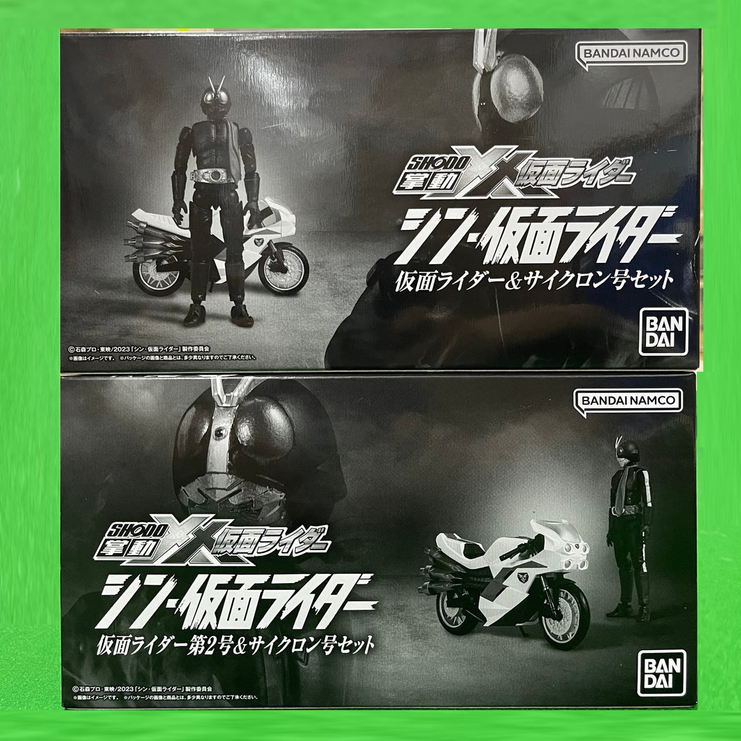 新箱識 🌟9月新貨🌟 現貨 行版 全新 SHODO XX 新·幪面超人1號&電單車套裝 / SHODO XX 新·幪面超人2號&電單車套裝