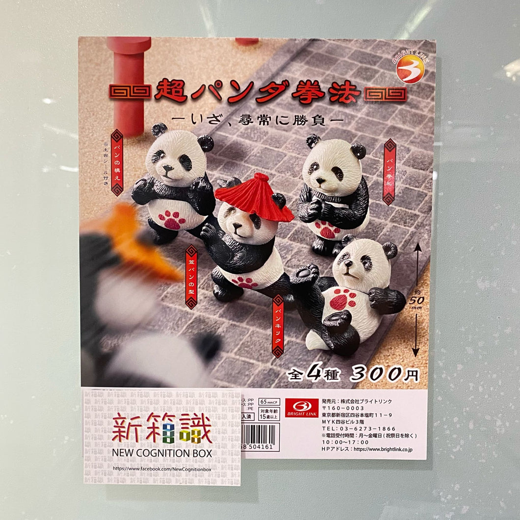 新箱識 🌟 4月新貨🌟  現貨 全新 日版 扭蛋  Bright Link  超級熊貓拳法 (全套4款) 熊貓