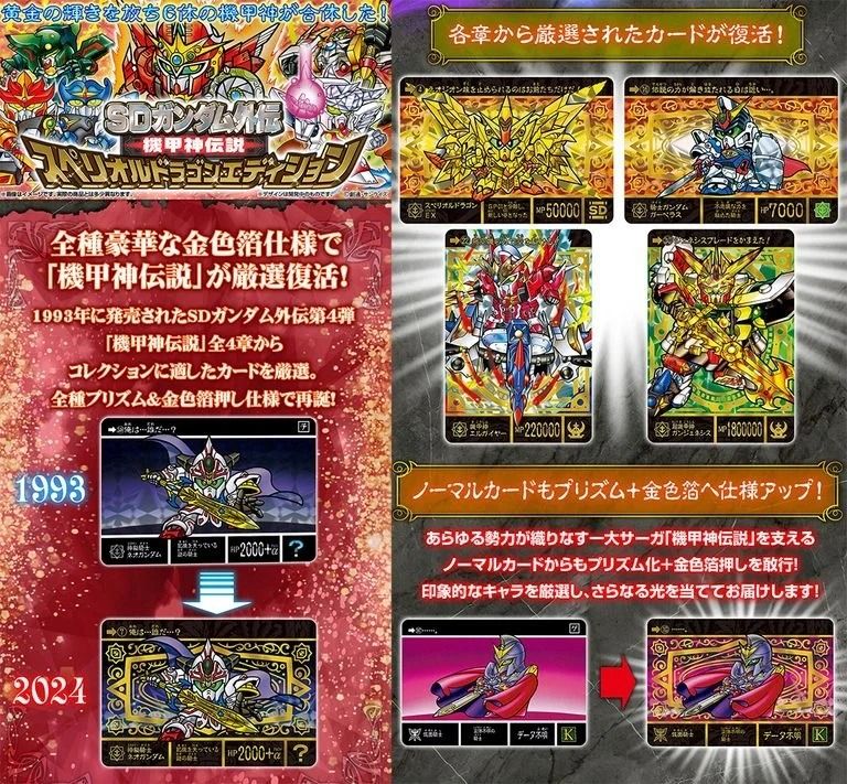 New box information 🌟 New arrivals in March 🌟 Bandai official version SD Gundam Gaiden Mecha God Legend Beyond Dragon Edition 