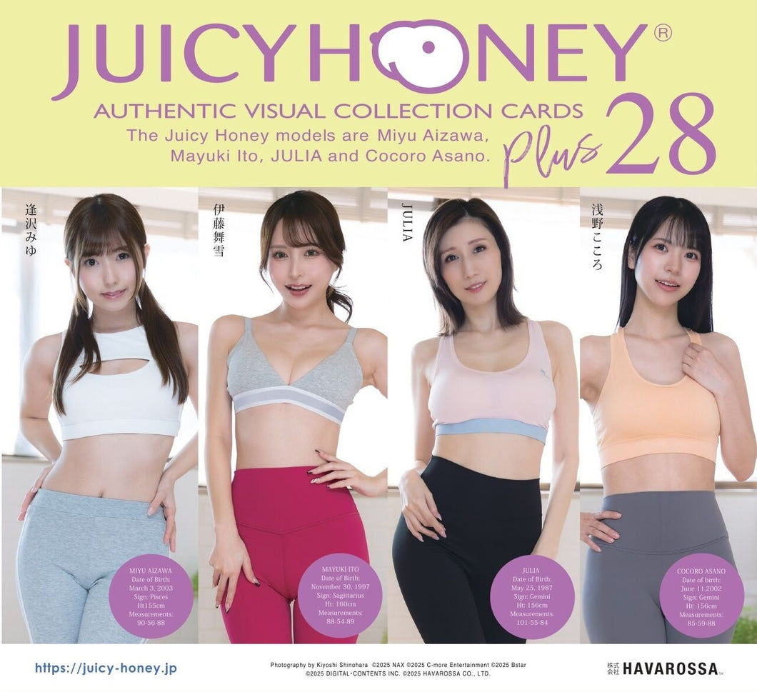 新箱識 現貨 收藏卡 日本明星卡 JUICY HONEY PLUS #28 Julia 逢澤美優 伊藤舞雪 淺野心 健身服主題 收藏卡系列 原盒