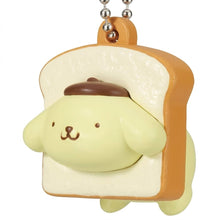 Load image into Gallery viewer, 【新箱識】【7月新貨】【現貨】【日版】【扭蛋】 Takara Tomy Arts  SANRIO 角色白吐司夾心吊飾 一套5款   PC狗 花丸鬼鬼 Cinnamoroll 肉桂狗  布丁狗 布甸狗 Hello Kitty
