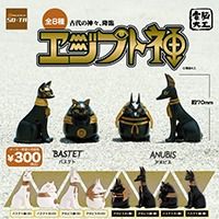 Load image into Gallery viewer, 新箱識 日版 扭蛋 SO-TA 電腦大工 埃及神 埃及 Bastet Anubis 古代 神 降臨 黑 白 Animals So Ta 阿努比斯丸（白）
