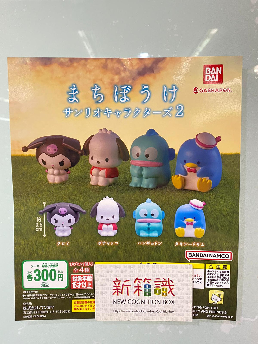 新箱識 🌟3月新貨🌟 現貨 行版 BANDAI Sanrio角色等待系列第2彈 PC狗 水怪 SAM 企鵝 KUROMI 一套４款