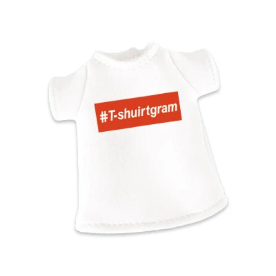 新箱識 ❗白色衫T-shuirtgram❗日版 扭蛋 Yell 1/12 T-Shirt 公仔衫 配件 補品 Fashion Follow Me Love 寫真 T-shuirtgram 衫仔 (合 Shf Figma 山口式)